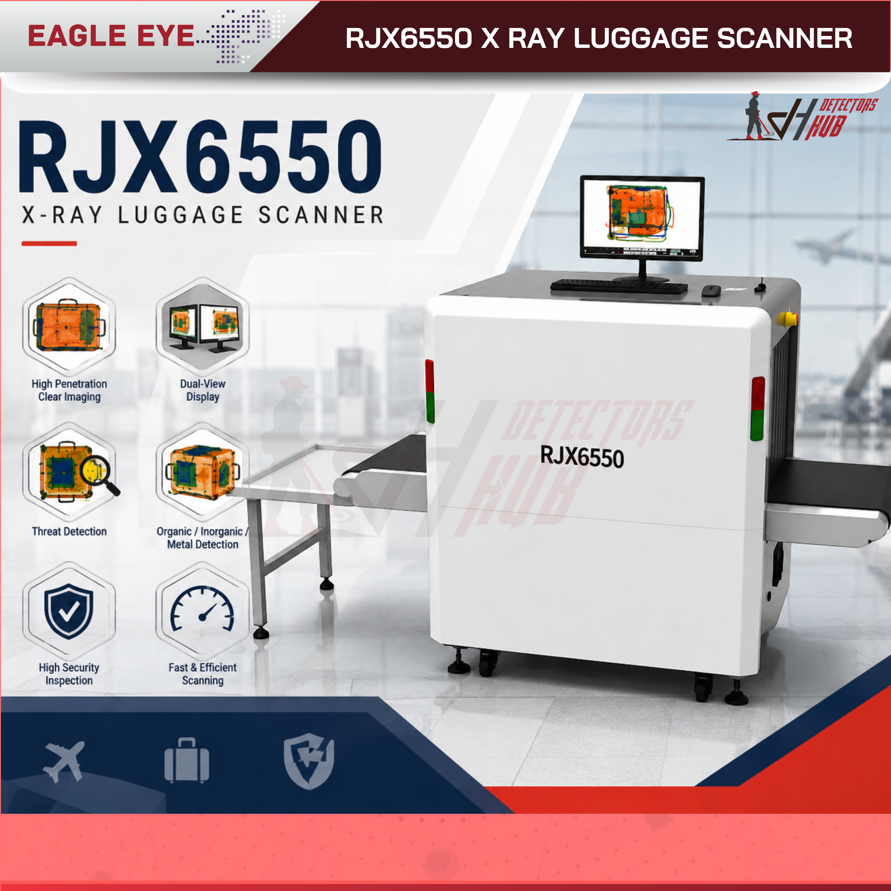 RJX6550 X Ray Luggage Scanner– DetectorsHub