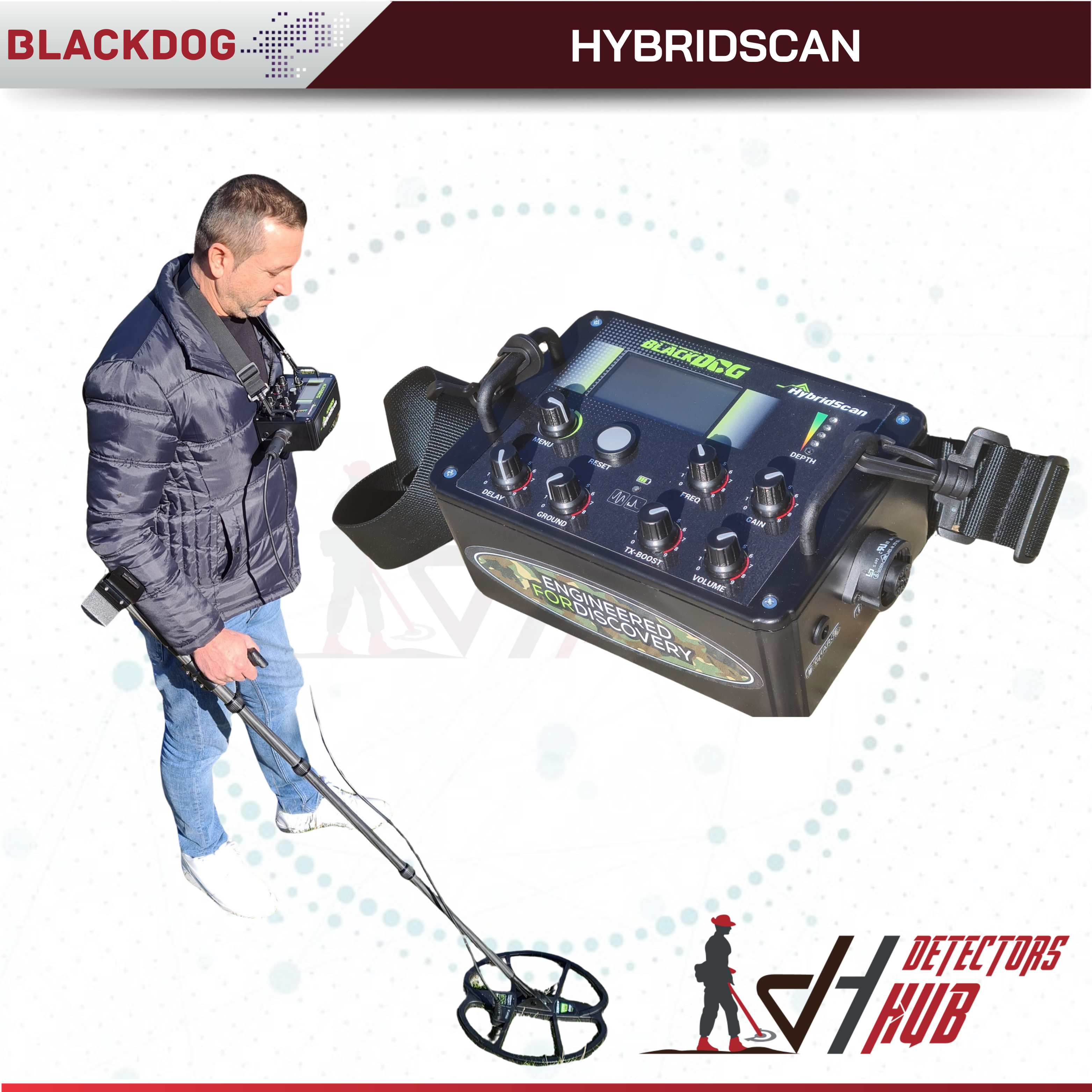 BLACKDOG HybridScan Deep Metal Detector– DetectorsHub