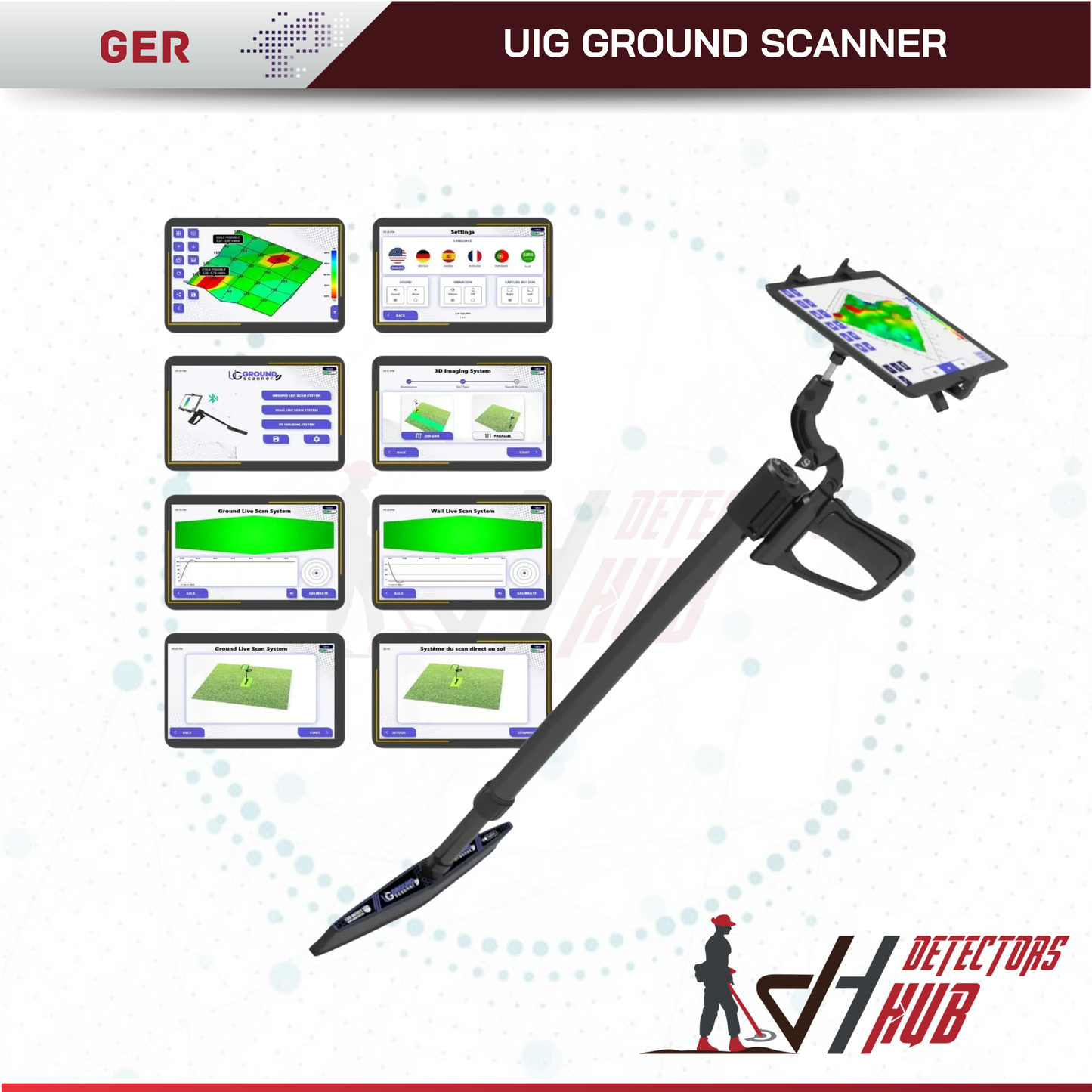 UIG Ground Scanner 3D Metal Detector
