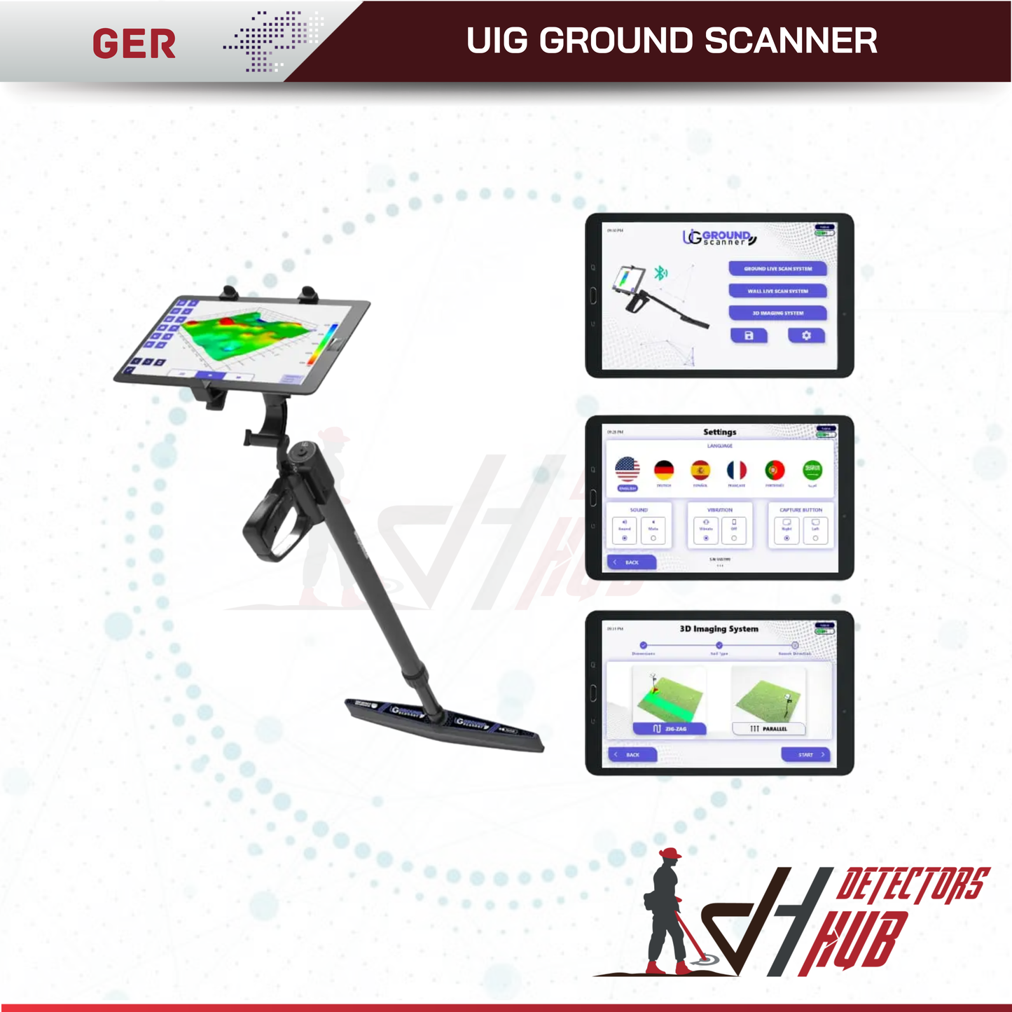UIG Ground Scanner 3D Metal Detector