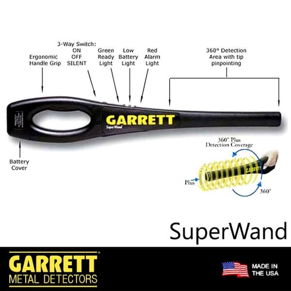 GARRETT SuperWand Hand-Held Metal Detector