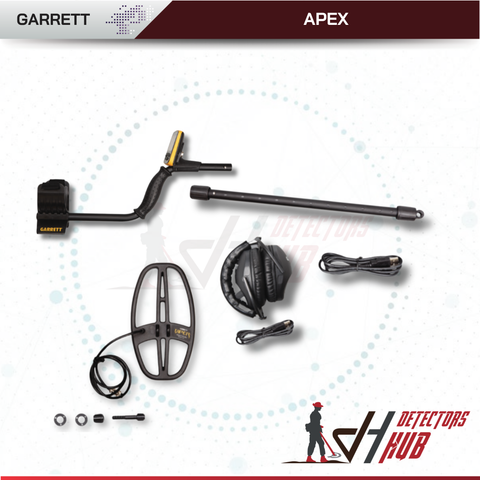 Garrett ACE Apex 6" x 11" DD Metal Detector With Z-Lynk Wireless Headphone