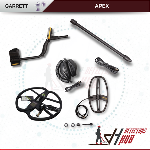 Garrett ACE Apex  WIth 13''x13" Blackdog Coil Metal Detector With Z-Lynk Wireless Headphone