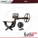 جهاز الكشف عن المعادن Garrett ACE Apex مع ملف 8.5 × 11 بوصة وسماعة رأس لاسلكية Z-Lynk