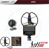 Garrett ACE Apex  WIth 13''x13" DETECH Coil Metal Detector With Z-Lynk Wireless Headphone