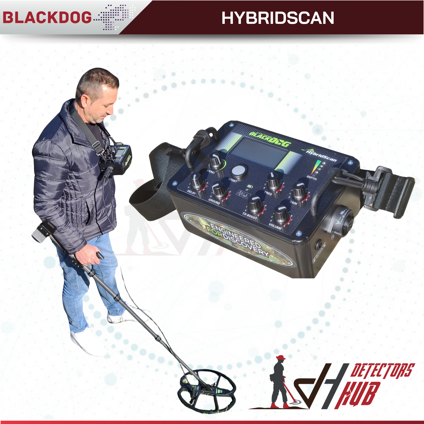 BLACKDOG HybridScan Deep Metal Detector