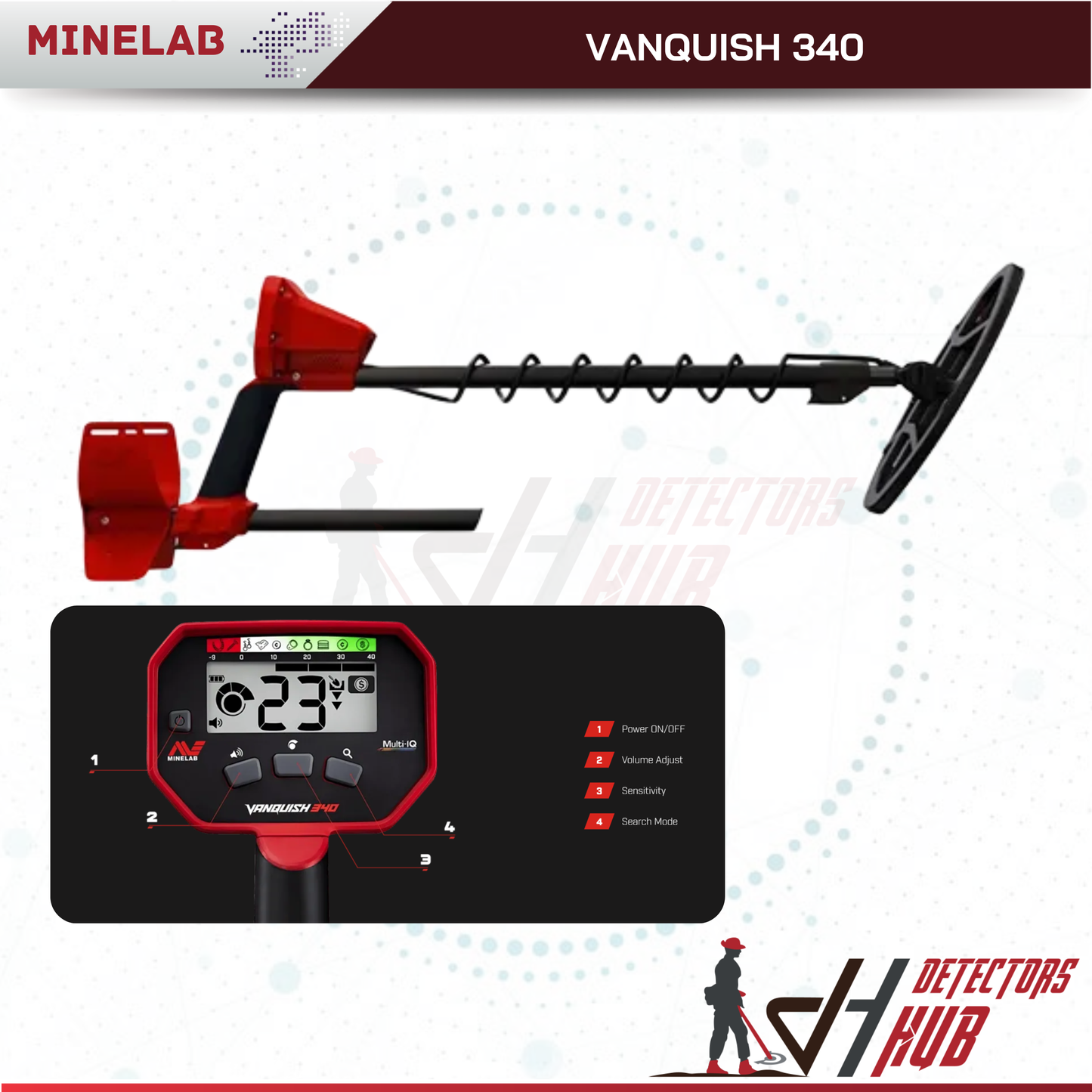 كاشف المعادن Minelab Vanquish 340