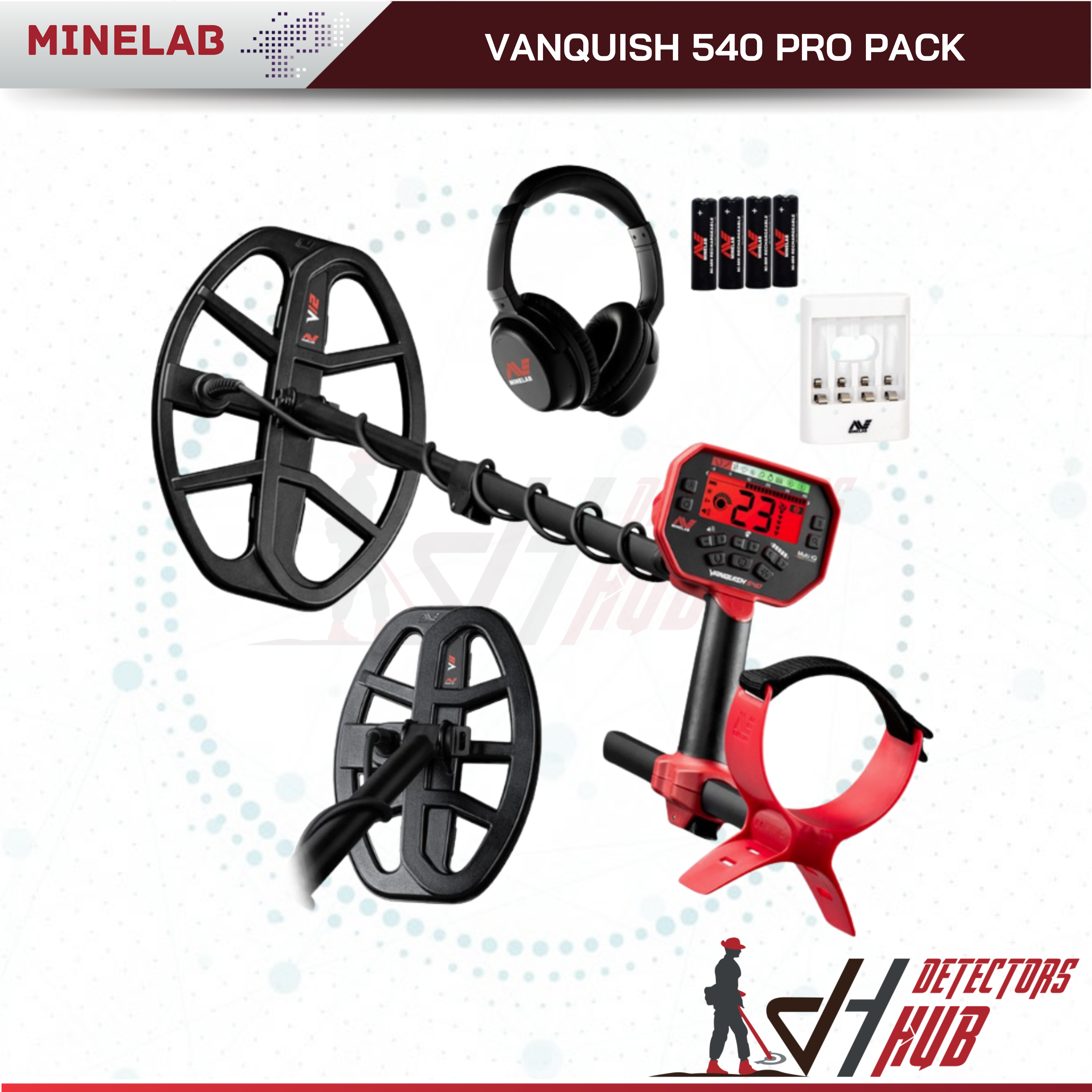 MINELAB Vanquish 540 Pro-Pack with 12