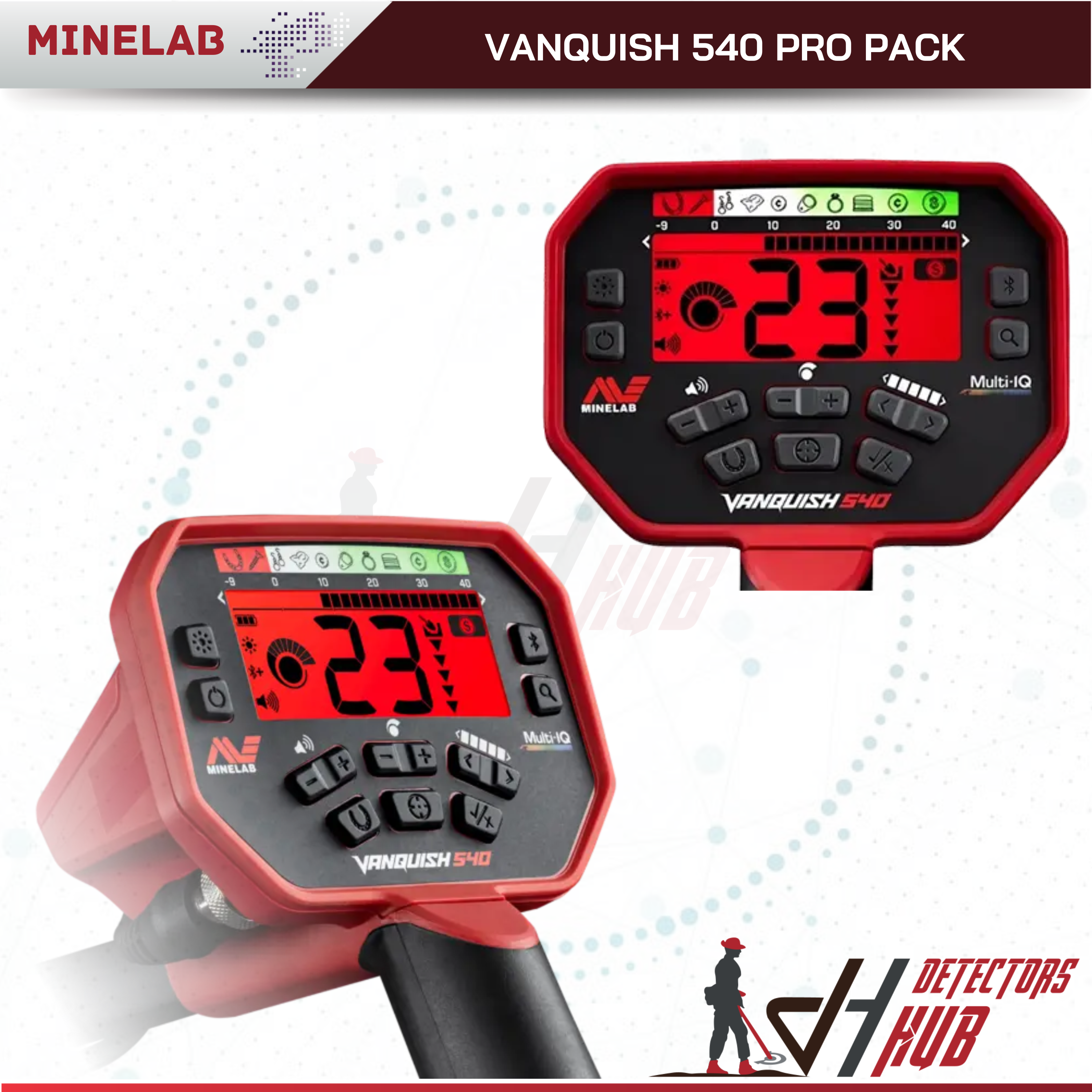 MINELAB Vanquish 540 Pro-Pack with 12