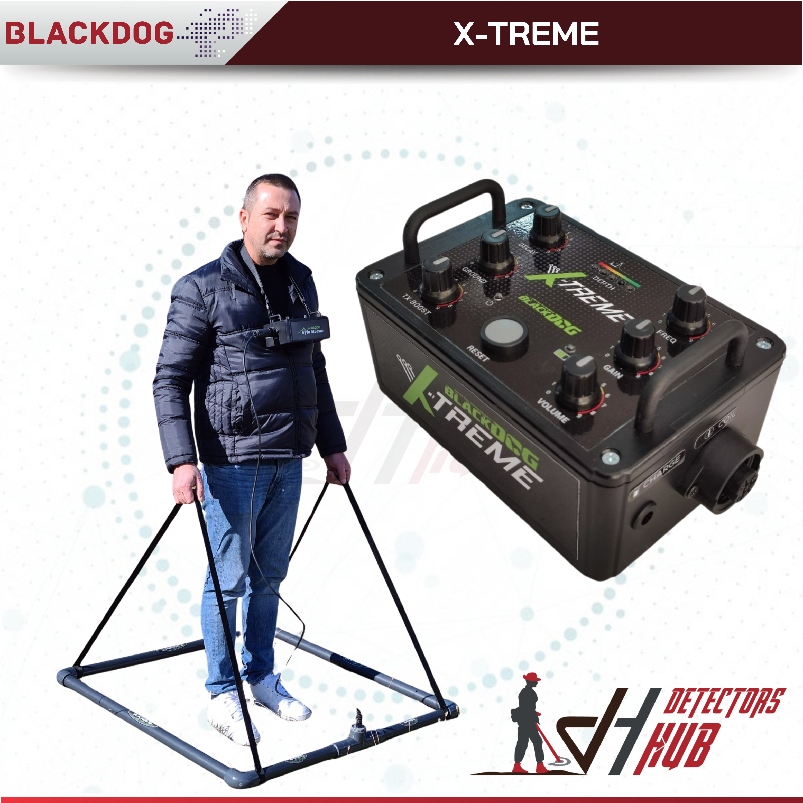 BLACKDOG X-TREME Deep Metal Detector