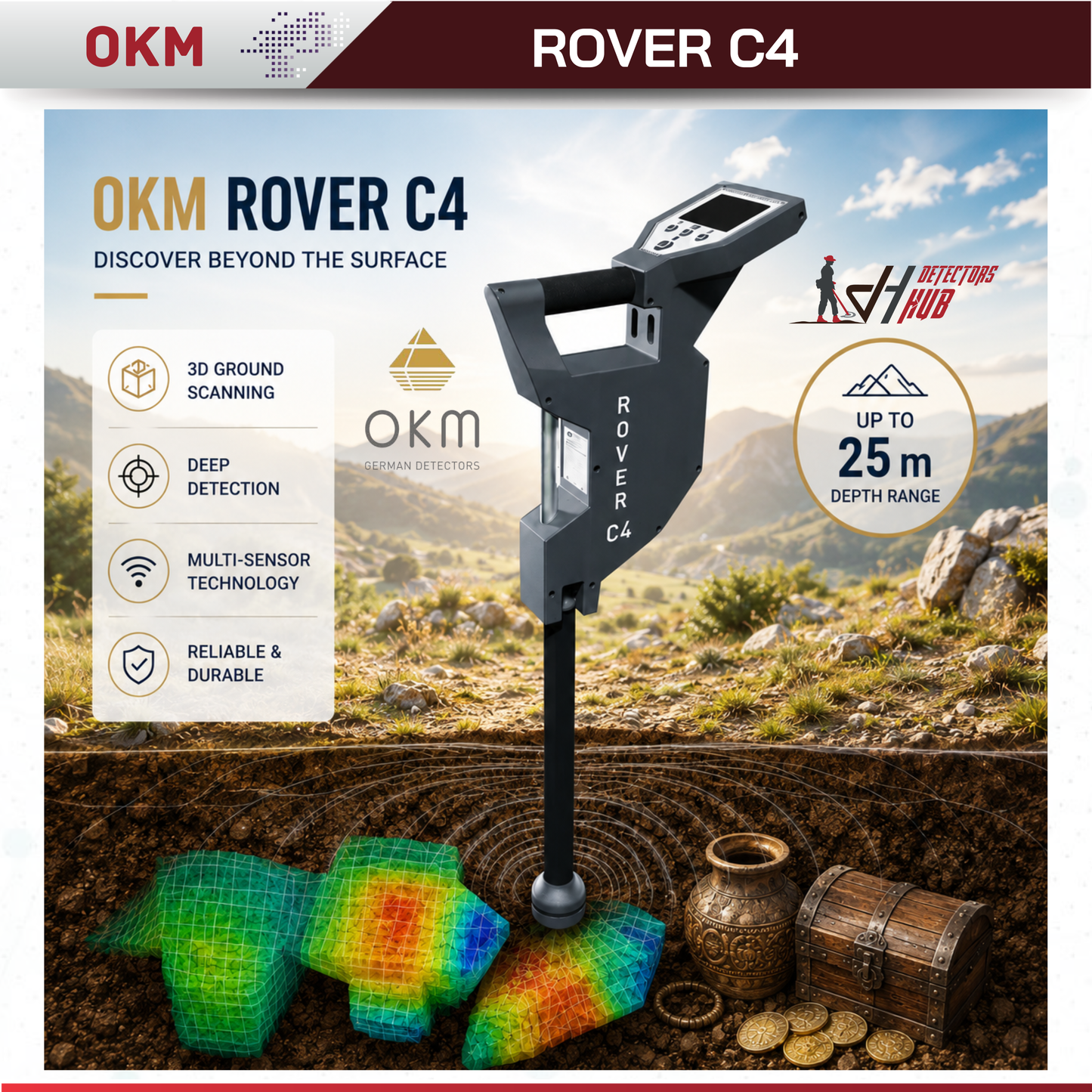 جهاز كشف المعادن OKM Rover C4