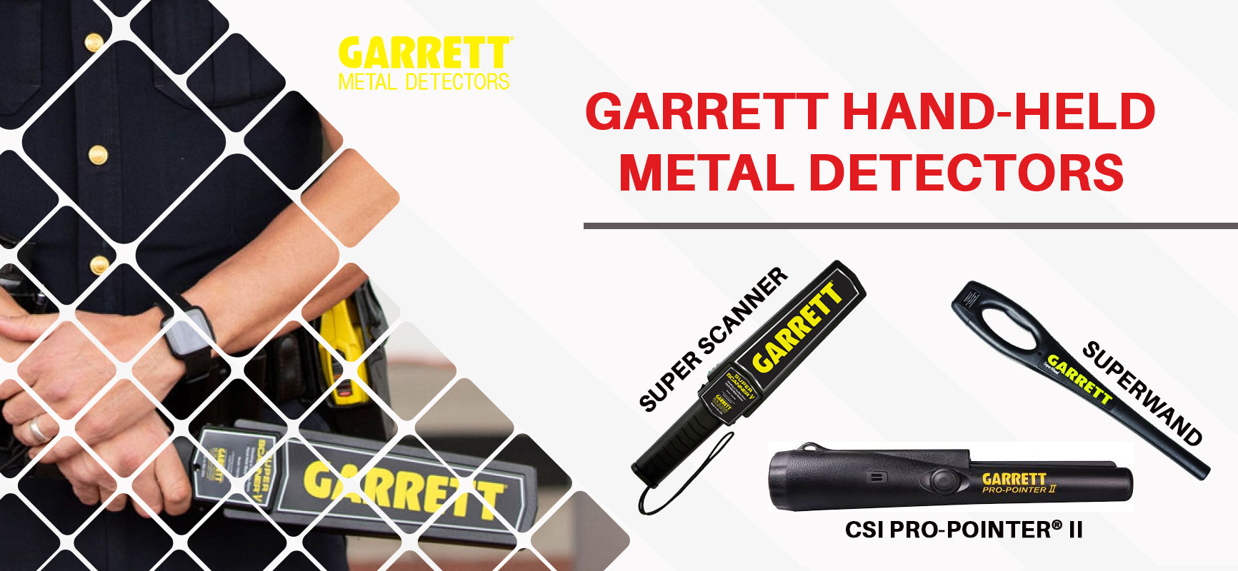 GARRETT Super Scanner V Détecteur de métaux portatif professionnel