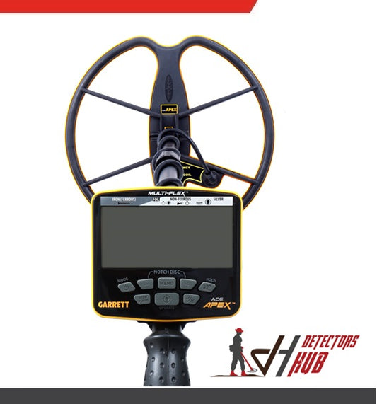 Garrett ACE Apex WIth 13 '' x13 '' DETECH Coil Metal Detector with Z-Lynk Wireless Headphone