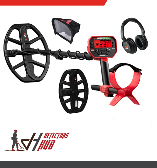 Minelab Vanquish 540 Pro-Pack with 12" and 8" Coils Waterproof Metal Detector