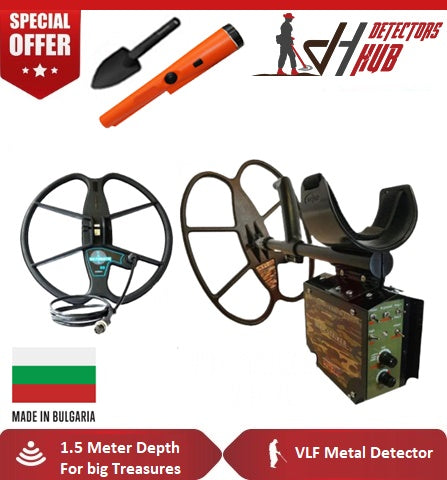 Detech Relic Striker 4.8 Khz Vlf Metal Detector With 18x15” SEF and 13” Ultimate Coil